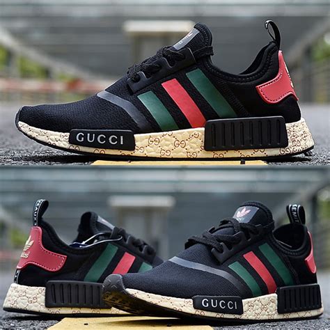 adidas nmd r1 pk primeknit x gucci bee black|Adidas NMD r1.